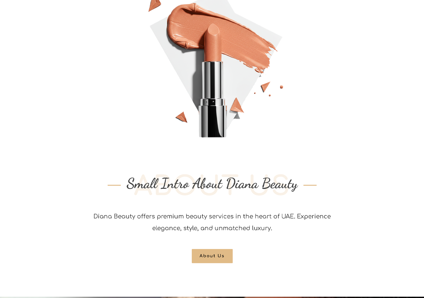 Diana Beauty website design